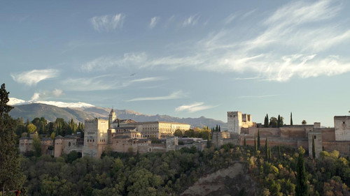 Die Alhambra – Palaststadt der maurischen Könige Backdrop Blur