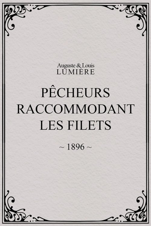 Pêcheurs raccommodant les filets