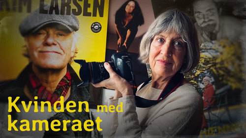 Kvinden med kameraet Backdrop Blur