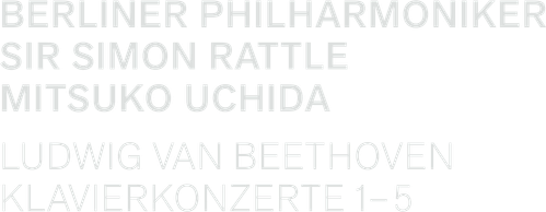 Beethoven: Piano Concertos 1-5 - Uchida, Rattle Logo