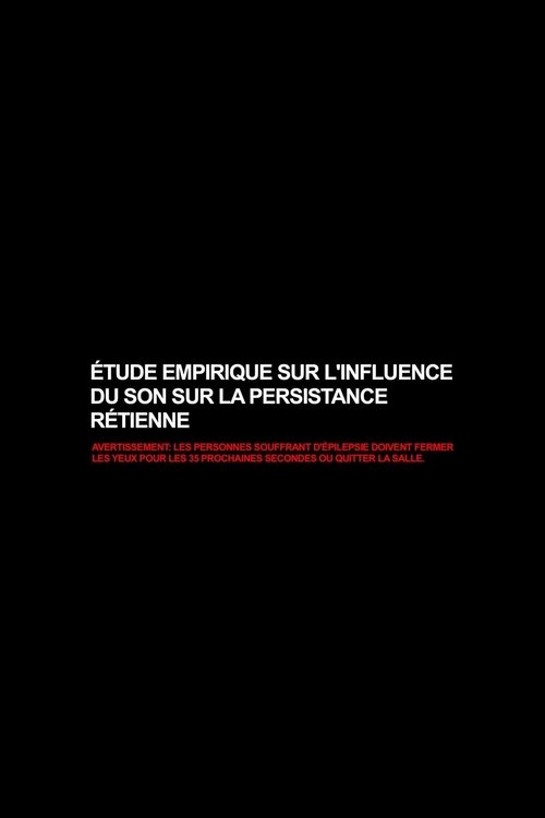 Empirical Study on the Influence of Sound on the Persistence of Vision