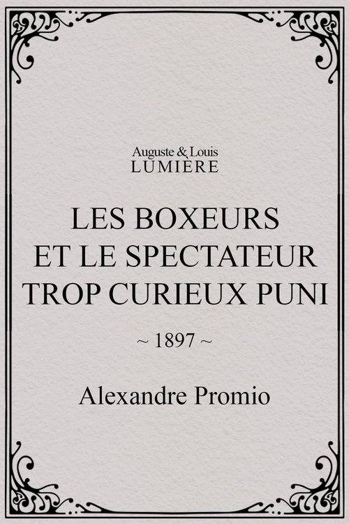 Les boxeurs et le spectateur trop curieux puni