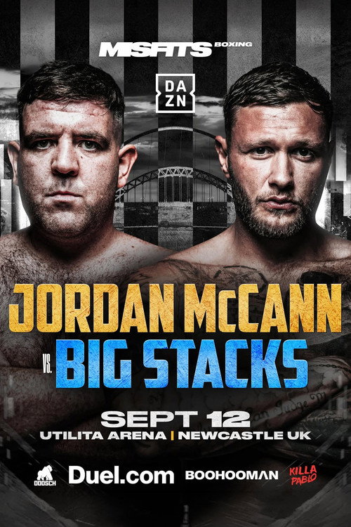 Official movie poster for Jordan McCann vs. Big Stacks (2026), a action film