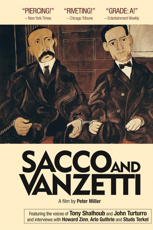 Grootschalige poster van Sacco and Vanzetti