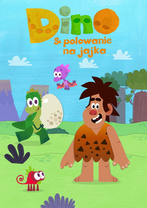 Plakat: Dino & polowanie na jajka