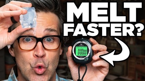 Melting Ice Cubes Using Our Bodies - Good Mythical More