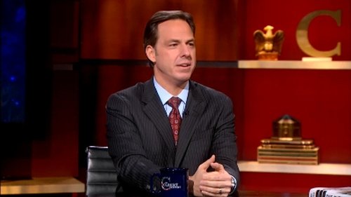 Escena del episodio 27 de la temporada 9 de la serie The Colbert Report