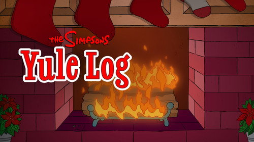The Simpsons Yule Log