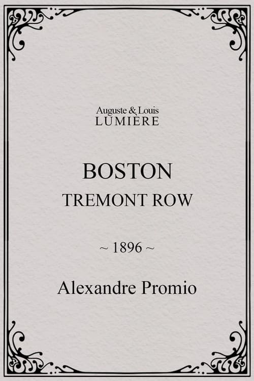 Boston, Tremont row