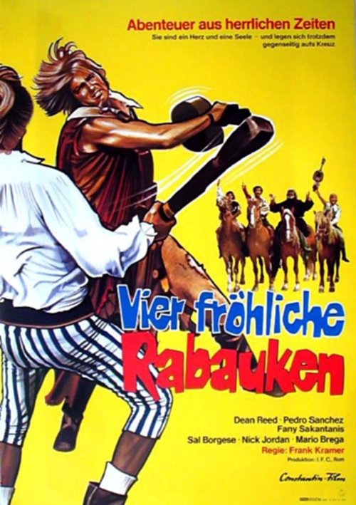 Vier fröhliche Rabauken movie poster player