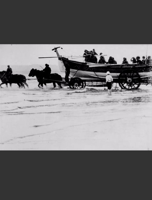 Launch of the Filey Lifeboat poster