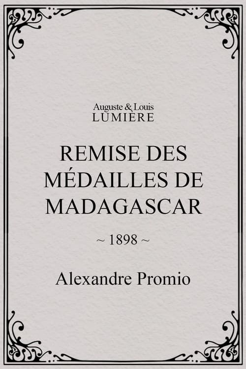 Remise des médailles de Madagascar (1898)