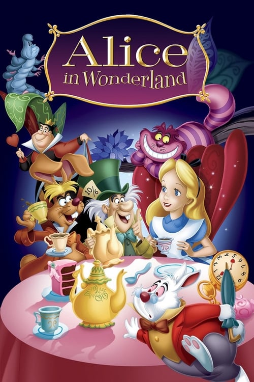 Grootschalige poster van Alice in Wonderland