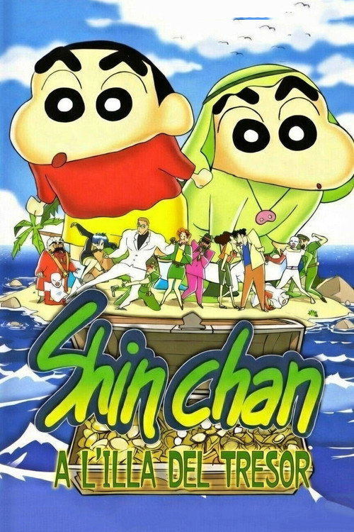 Cartell de Shin-Chan a l'illa del tresor