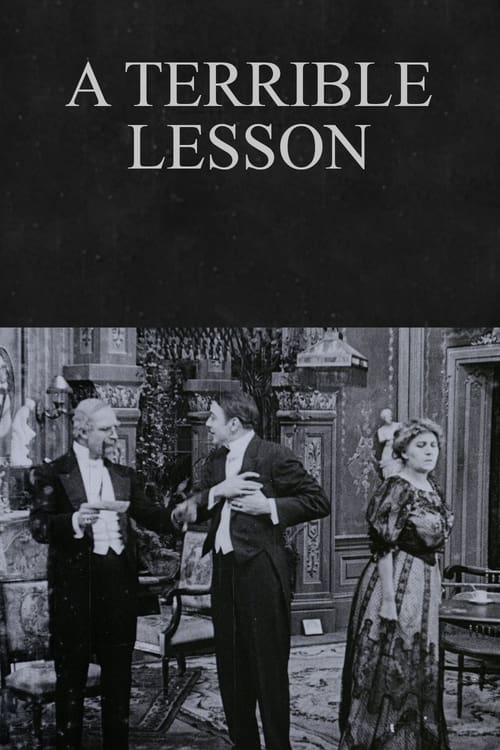 Poster A Terrible Lesson 1912