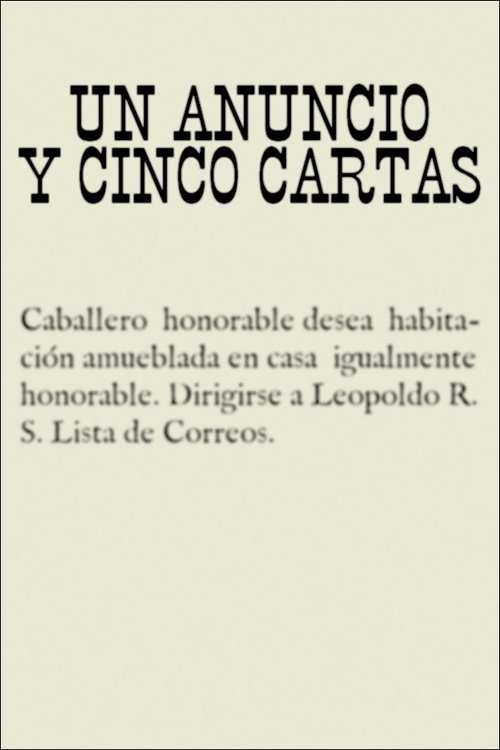 Un anuncio y cinco cartas movie poster player
