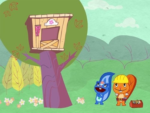 Escena del episodio 2 de la temporada 1 de la serie Happy Tree Friends