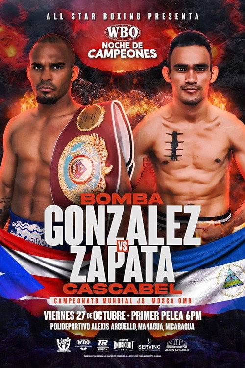 Poster for Jonathan Gonzalez vs. Gerardo Zapata