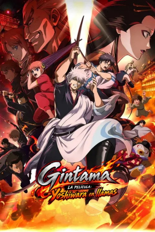 Póster de Gintama, la película: Yoshiwara en llamas 2026 HD 720p Latino