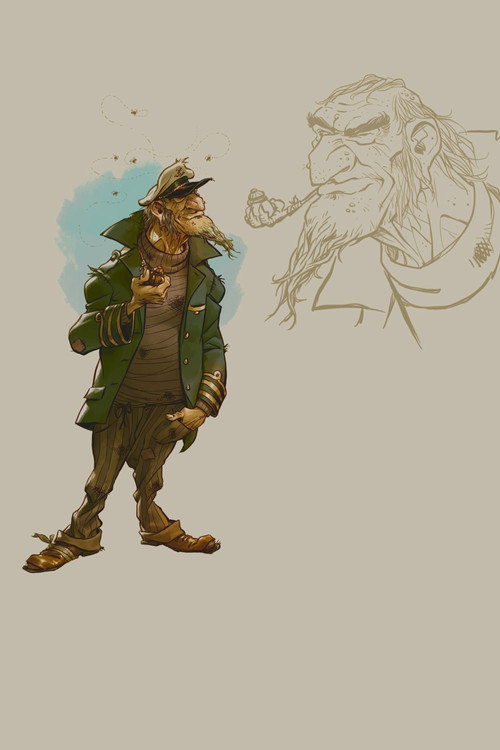 Dirty Fred, the Captain poster