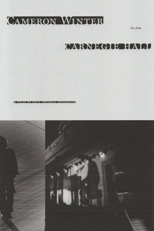 Cameron Winter at Carnegie Hall