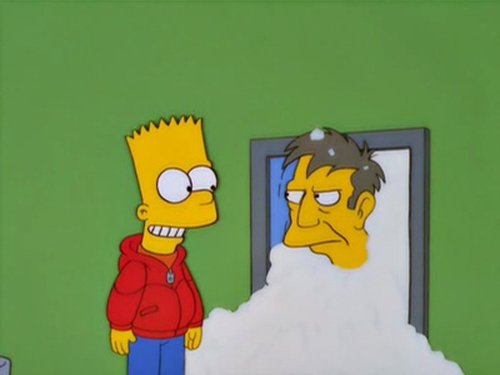 Escena del episodio 8 de la temporada 12 de la serie Los Simpson