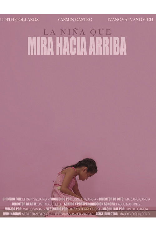 La niña que mira hacia arriba poster