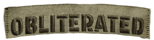 Obliterated logo
