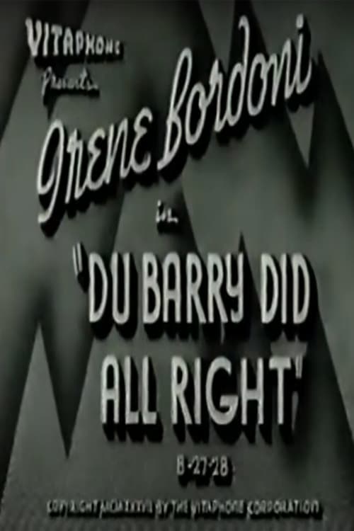 Du Barry Did All Right (1937) poster