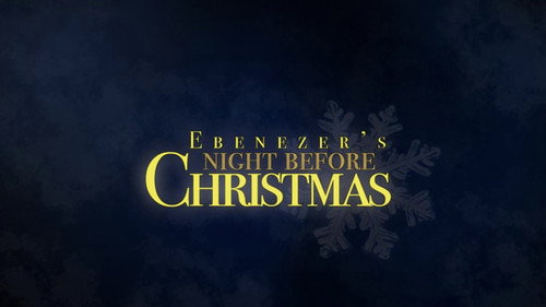 Ebenezer's Night Before Christmas Backdrop Blur