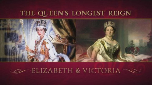 The Queen's Longest Reign: Elizabeth & Victoria Backdrop Blur