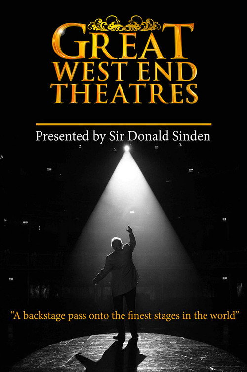 Official poster for the TV series Great West End Theatres, a documentary show
