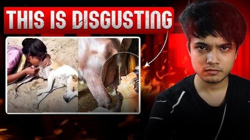 She's Molesting Female Dog for Fame