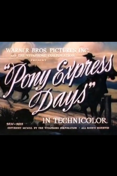 Pony Express Days movie poster player