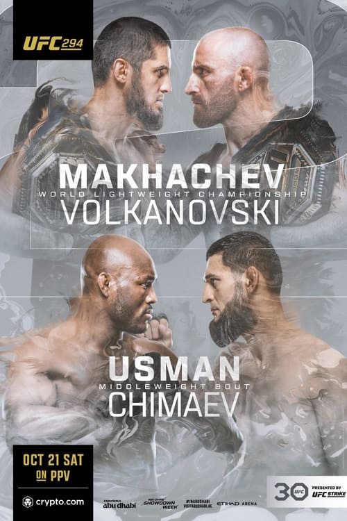 UFC 294: Makhachev vs. Volkanovski 2 (2023) poster