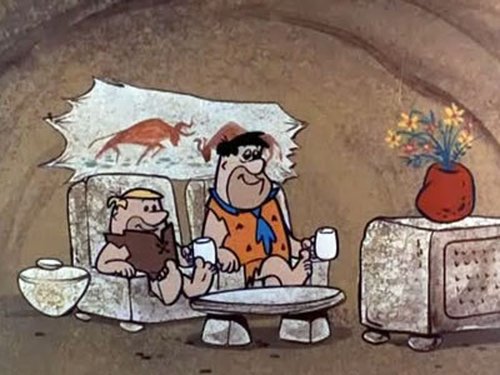 Escena del episodio 14 de la temporada 2 de la serie Los Picapiedra