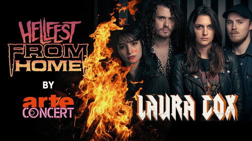Laura Cox - Hellfest From Home - ARTE Concert 2021 Backdrop Blur
