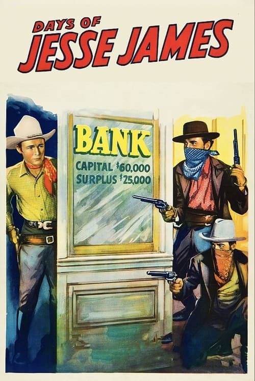 Poster Days of Jesse James 1939