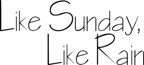 Like Sunday, Like Rain logo