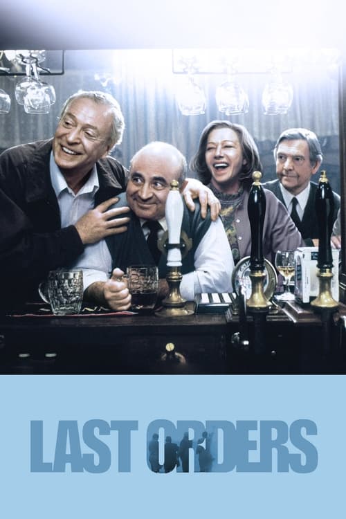 Jack Dodd was a London butcher who enjoyed a pint with his mates for over 50 years. When he died, he died as he lived, with a smile on his face watching a horse race on which he had bet, with borrowed money. But before he died he had a final request, 'Last Orders', that his ashes be scattered in the sea at Margate. The movie follows his mates, Ray, Lenny and Vic and his foster son Vince as they journey to the sea with the ashes. Along the way, the threads of their lives, their loves and their disappointments are woven together in their memories of Jack and his wife Amy