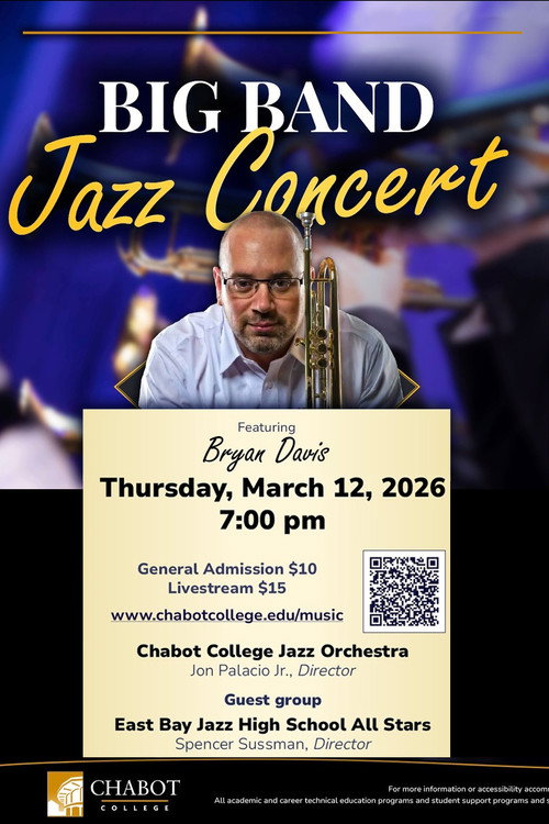 Chabot Big Band Jazz Concert featuring Bryan Davis