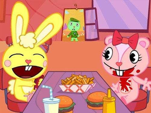 Escena del episodio 4 de la temporada 2 de la serie Happy Tree Friends