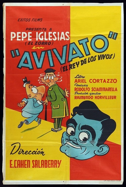 Avivato (El rey de los vivos) movie poster player