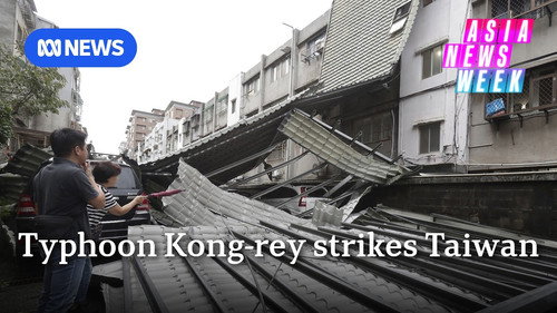 Typhoon Kong-rey hits Taiwan