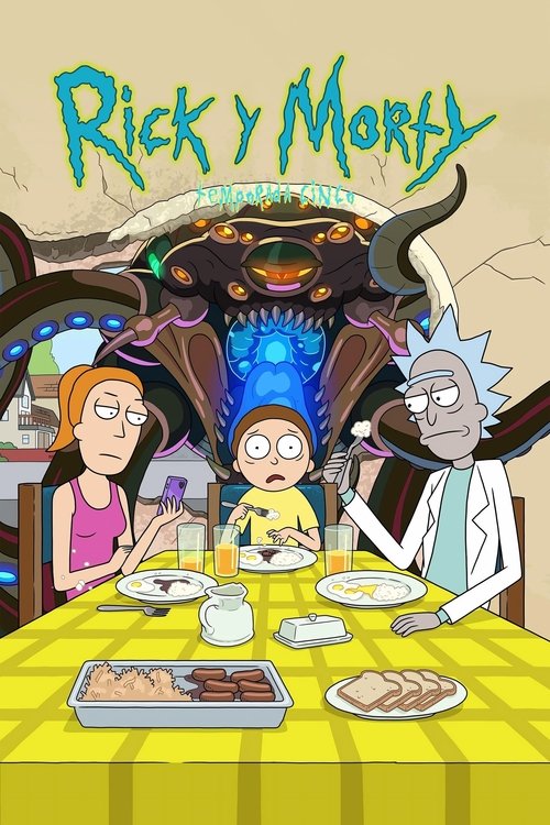 Póster de la temporada 5 de la serie Rick y Morty