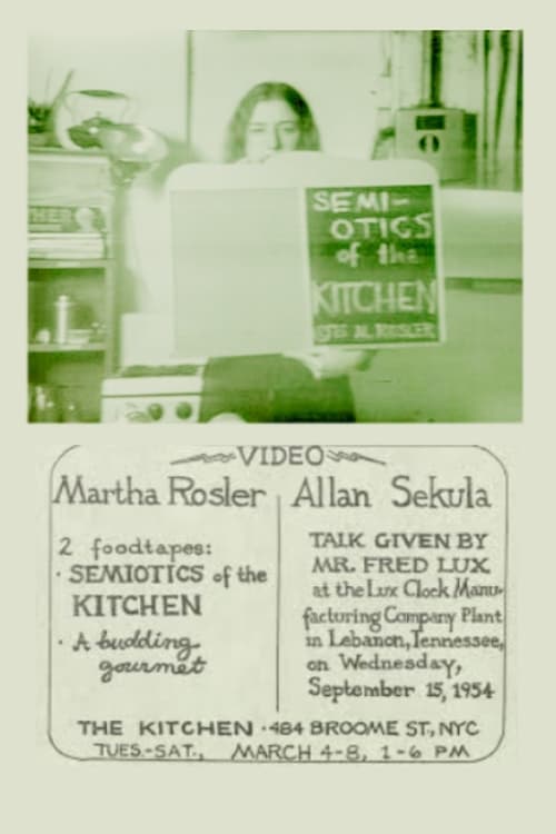 Semiotics of the Kitchen Movie Poster Image