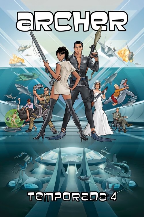 Póster de la temporada 4 de la serie Archer