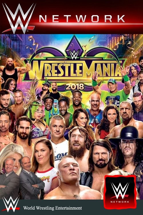 WWE WrestleMania 34 movie poster player