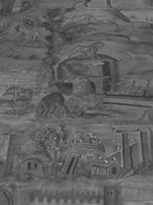 Restauro del mosaico del Nilo