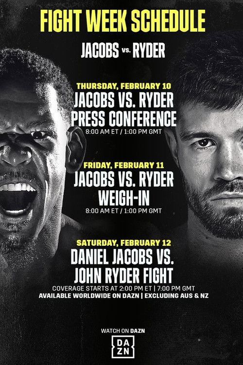 Daniel Jacobs vs. John Ryder poster